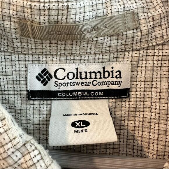 Columbia XCO Button Shirt Beige Brown size XL - Picture 4 of 6